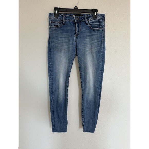 KUT From The Kloth Jeans Womens 8 Blue Connie Mid Rise Ankle Skinny Designer - Picture 3 of 11